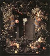 HEEM, Jan Davidsz. de Eucharist in Fruit Wreath sg Norge oil painting reproduction